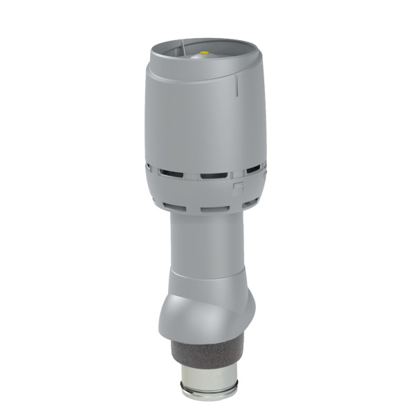 Вентиляційний вихід Vilpe FLOW 500мм, Ø125 утеплений + ковпак Червоний