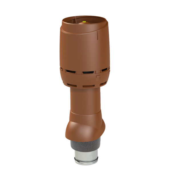 Вентиляційний вихід Vilpe FLOW 500мм, Ø125 утеплений + ковпак Червоний