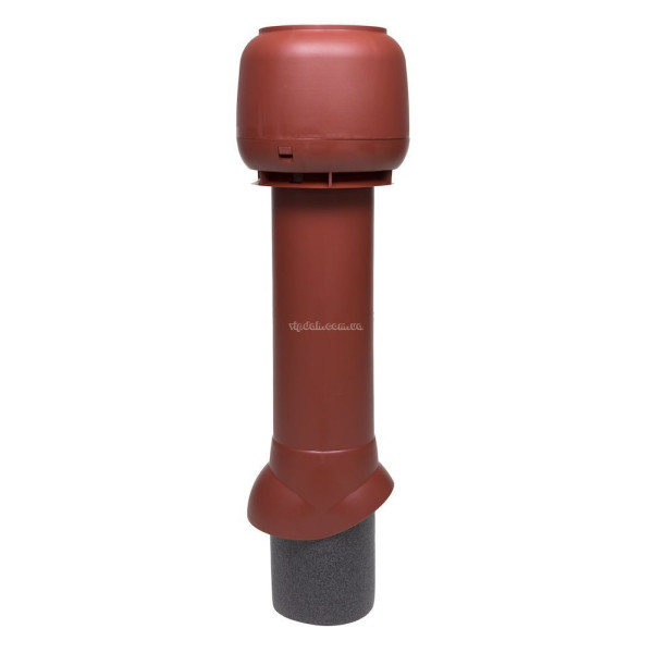 Вентиляційний вихід Vilpe 700мм, Ø125 утеплений + ковпак Коричневий