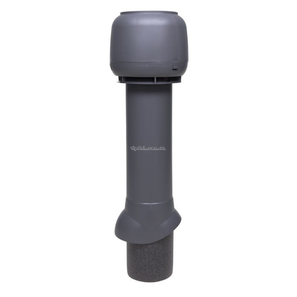 Вентиляційний вихід Vilpe 700мм, Ø125 утеплений + ковпак Коричневий