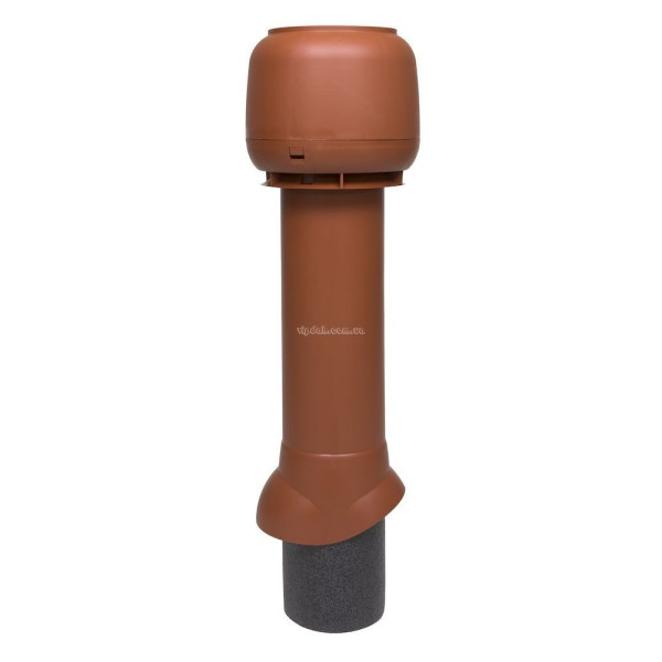 Вентиляційний вихід Vilpe 700мм, Ø125 утеплений + ковпак Коричневий