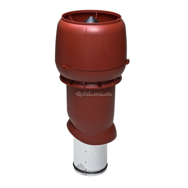 Вентиляційний вихід Vilpe 500мм, Ø160 утеплений + ковпак Цегляний