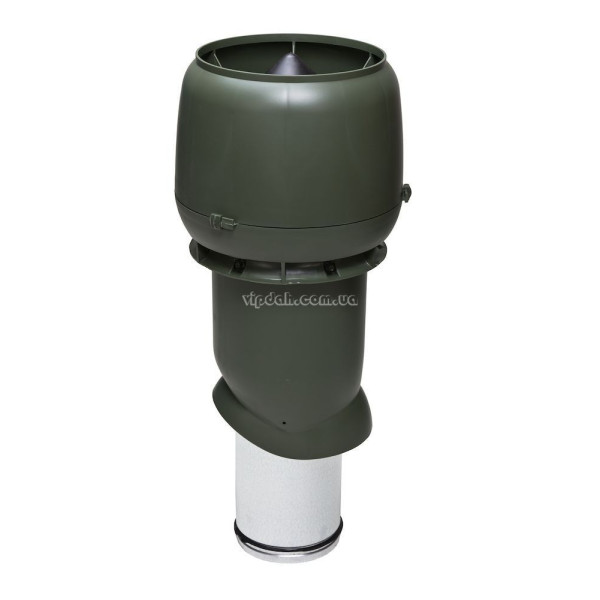 Вентиляційний вихід Vilpe 500мм, Ø160 утеплений + ковпак Цегляний