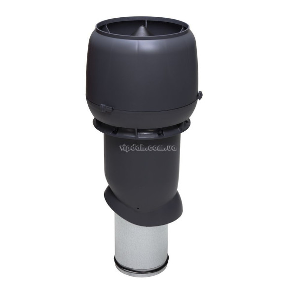 Вентиляційний вихід Vilpe 500мм, Ø160 утеплений + ковпак Цегляний