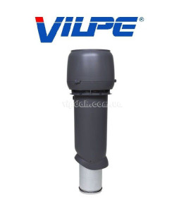 Вентиляційний вихід Vilpe 700мм, Ø160 утеплений + ковпак Сірий