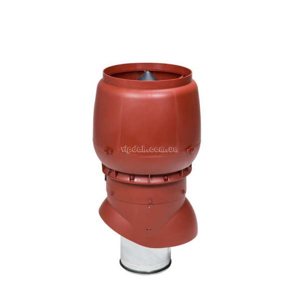 Вентиляційний вихід Vilpe xl 700мм, Ø200 утеплений + ковпак Червоний