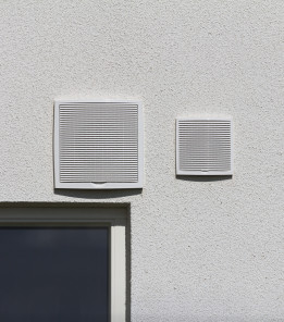 Зовнішня вентиляційна решітка Vilpe 240х240 Червоний