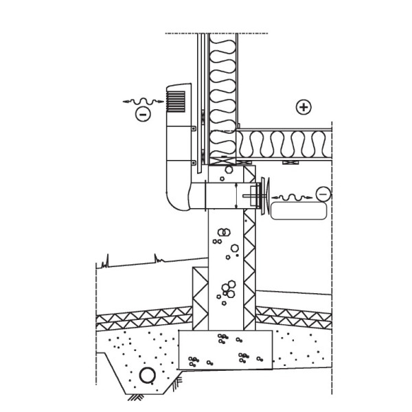 Цокольний дефлектор Vilpe ROSS 125/135 Червоний