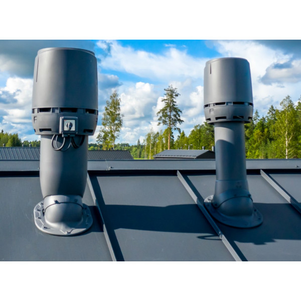 Вентилятор Vilpe ECo FLOW 125Р Ø125 500мм Червоний