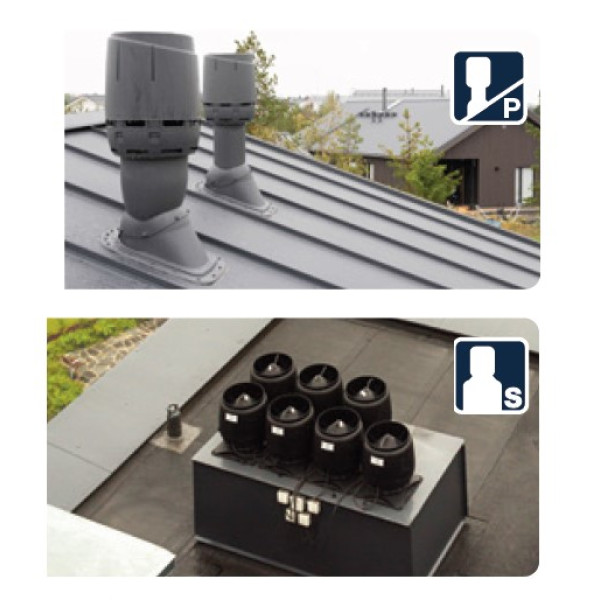 Вентилятор Vilpe ECo FLOW 125Р Ø125 500мм Червоний