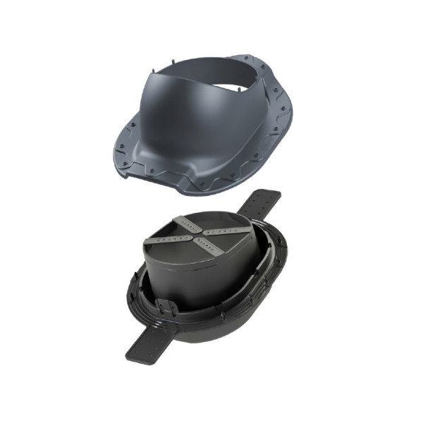 Прохідний елемент Vilpe AALTO 2K для труб Ø110-160 Сірий