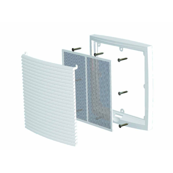 Зовнішня вентиляційна решітка Vilpe 375х375 Бежевий