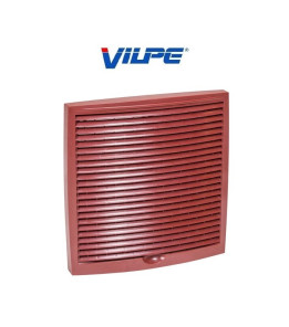 Зовнішня вентиляційна решітка Vilpe 240х240 Червоний