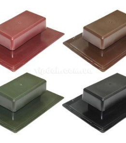 Скатний вентилятор прямокутний Коричневий