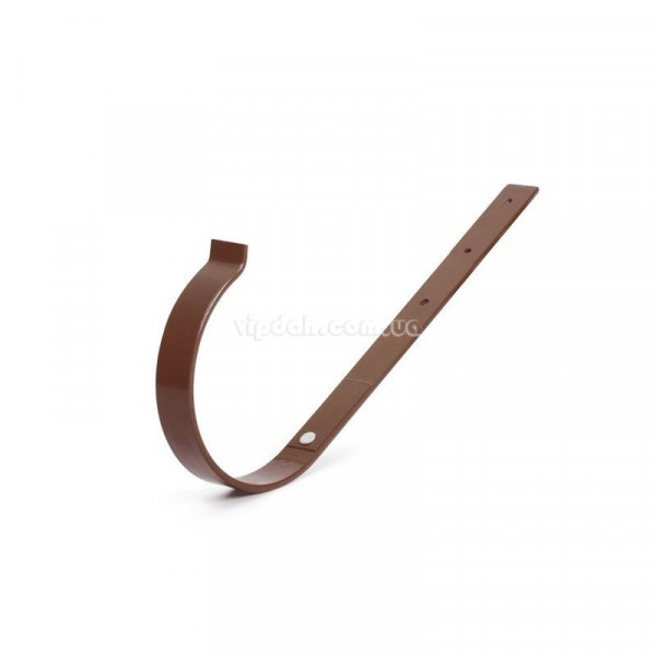 Хомут ринви метал прямий BRYZA Ø100 колір Коричневий