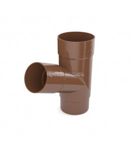 Трійник 67° 110/110 BRYZA Ø110 колір Коричневий