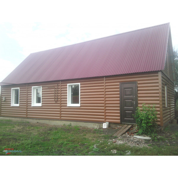 Вініловий сайдинг Alta-Siding BlockHouse колір Дуб-світлий двопереломний