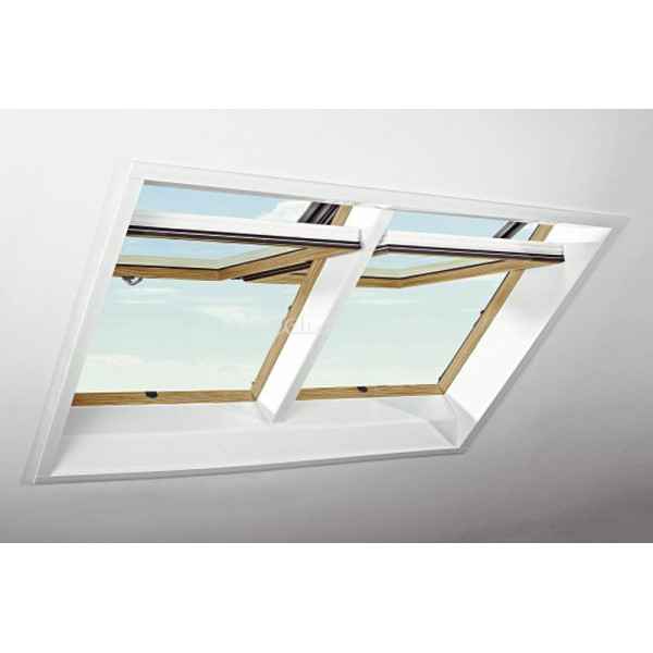 Roto Designo R75 з дерева з піднятою на 3/4 віссю повороту