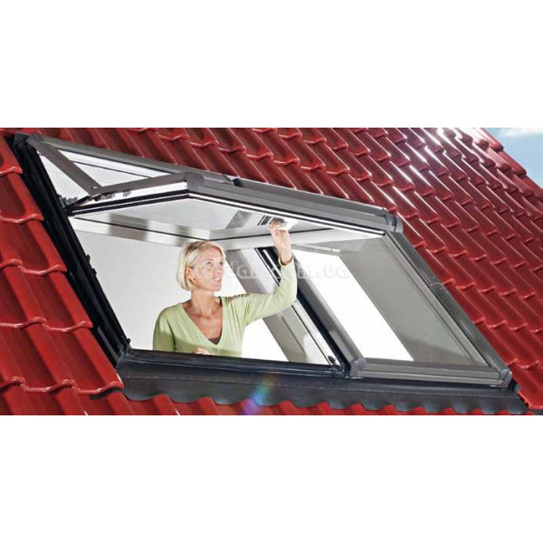 Roto Designo R75 з дерева з піднятою на 3/4 віссю повороту