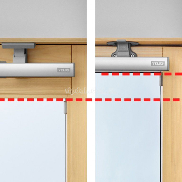 Velux Optima GZR 3050B з дерева ручка знизу