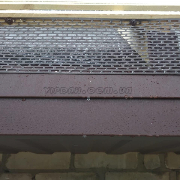 Перфорована стрічка карнизного звису GRID ROOF 100мм колір Чорний