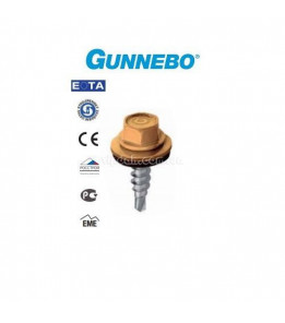 Саморіз кольоровий покрівельний GUNNEBO по металу 4,8х19мм