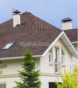 Бітумна черепиця Katepal Rocky мідний відлив