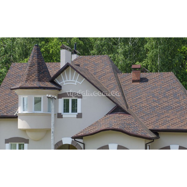 Бітумна черепиця Katepal Rocky мідний відлив