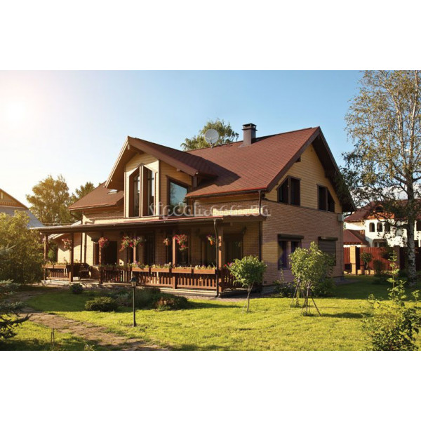 Бітумна черепиця Katepal Katrilli осінній червоний