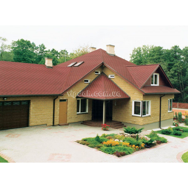 Бітумна черепиця Katepal Katrilli осінній червоний