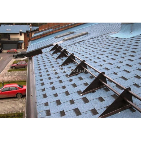 Снігозатримувач трубчастий для фальцевої покрівлі