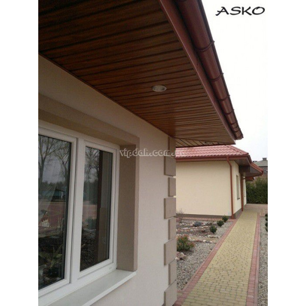 Софіт Asko Neo без перфорації колір Горіх