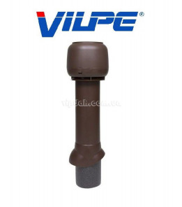 Вентиляційний вихід Vilpe 700мм, Ø125 утеплений + ковпак Коричневий