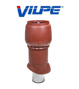 Вентиляційний вихід Vilpe xl 700мм, Ø200 утеплений + ковпак Червоний