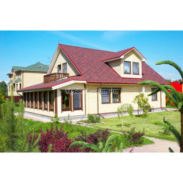 Бітумна черепиця Katepal Rocky червоний граніт