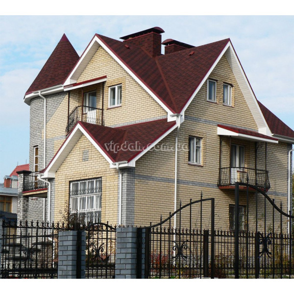 Бітумна черепиця Katepal Rocky червоний граніт