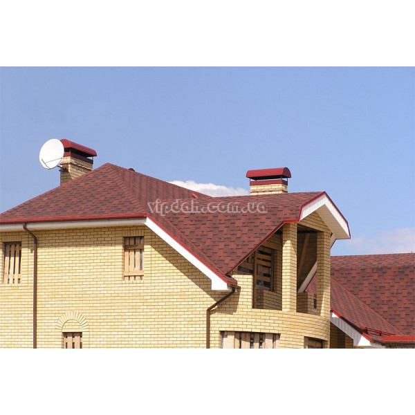 Бітумна черепиця Katepal Rocky червоний граніт