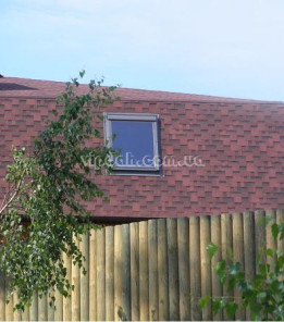 Бітумна черепиця Katepal Rocky червоний граніт