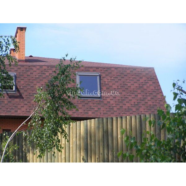 Бітумна черепиця Katepal Rocky червоний граніт