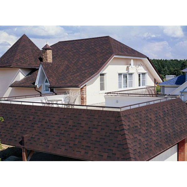 Бітумна черепиця Katepal Rocky стиглий каштан