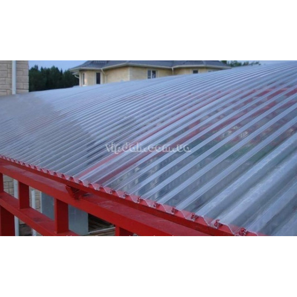 Полікарбонатний шифер Rober трапеція бронзова 0,8 мм