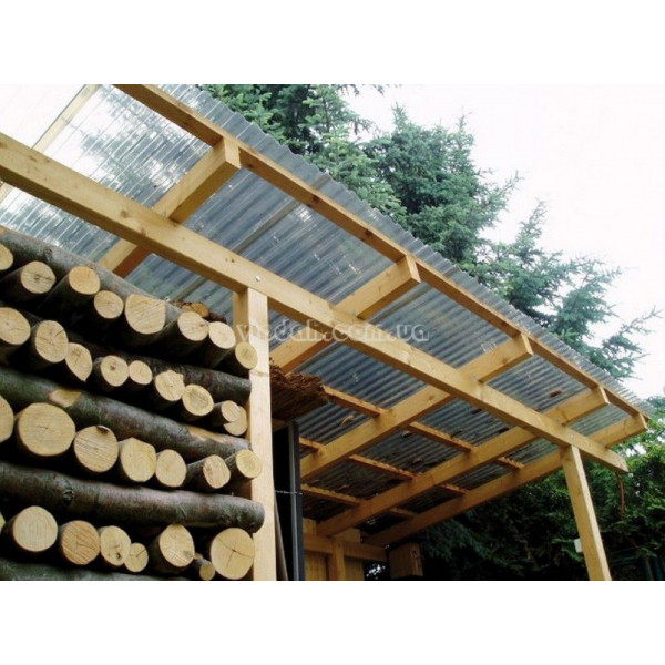 Полікарбонатний шифер Rober трапеція бронзова 0,8 мм