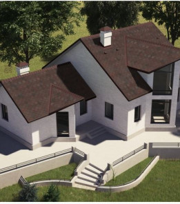 Бітумна черепиця Акваізол Мозаїка Секвойя