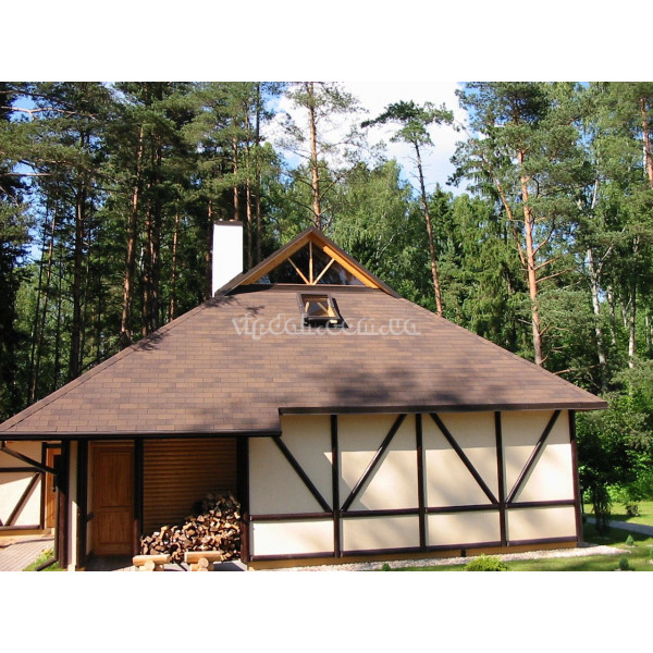 Бітумна черепиця IKO Superglass 3TAB 01 Black