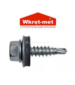 Саморіз оцинк покрівельний Wkret-met по металу 4,8х19мм